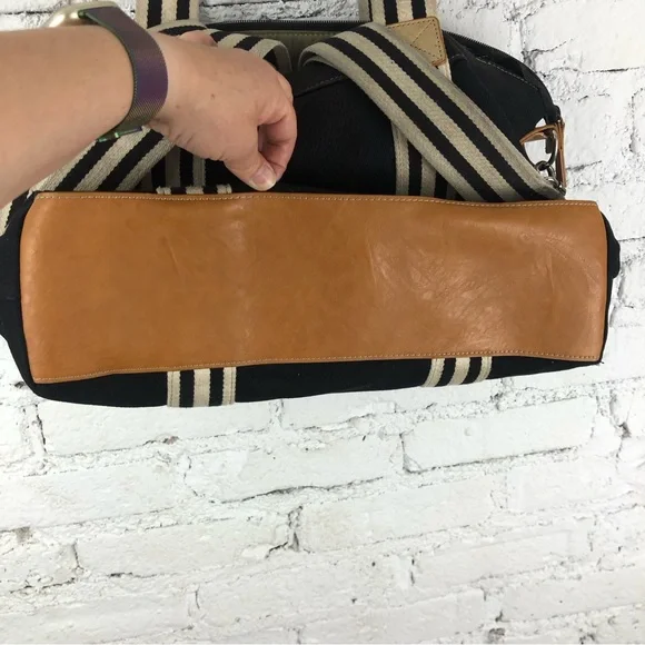 Pottery Barn Kids Black and Tan Striped Bag - Picture 12 of 12